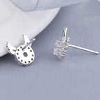 Women's earrings with sparkling crystals and playfully designed wings Hapa Style