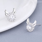 Women's earrings with sparkling crystals and playfully designed wings Hapa Style