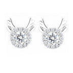 Women's earrings with sparkling crystals and playfully designed wings Hapa Style