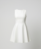Women's A-line dress with fitted top