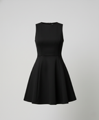 Women's A-line dress with fitted top