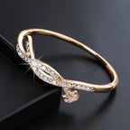 Ladies bracelet with elaborate infinity symbol and sparkling zirconia Hapa Style