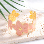 Ladies' bangle with floral motifs Hapa Style