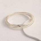 Women's bangle set with elaborate, braided and simple designs Hapa Style