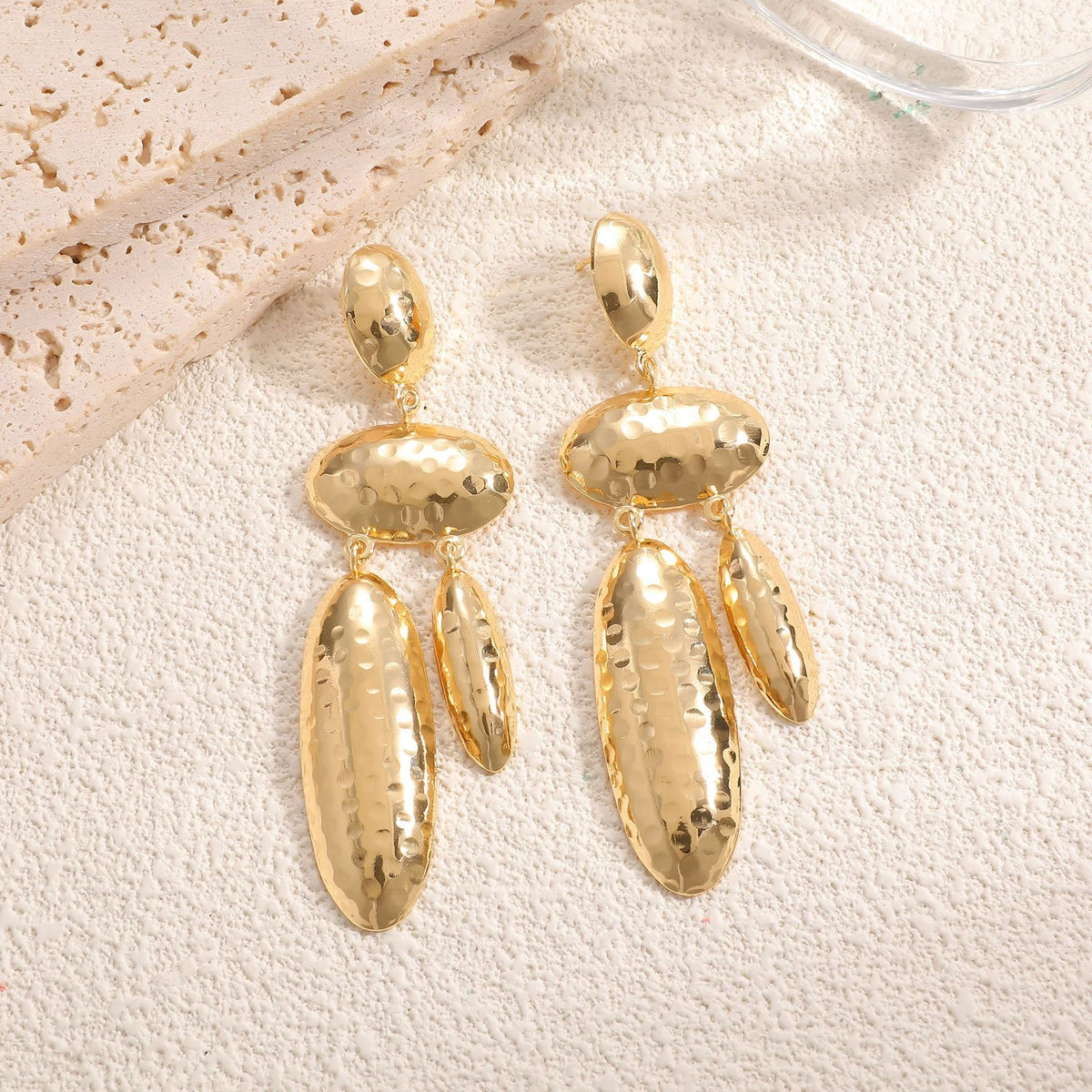 Women Hanging Earrings with artistic, three-dimensional design Hapa Style