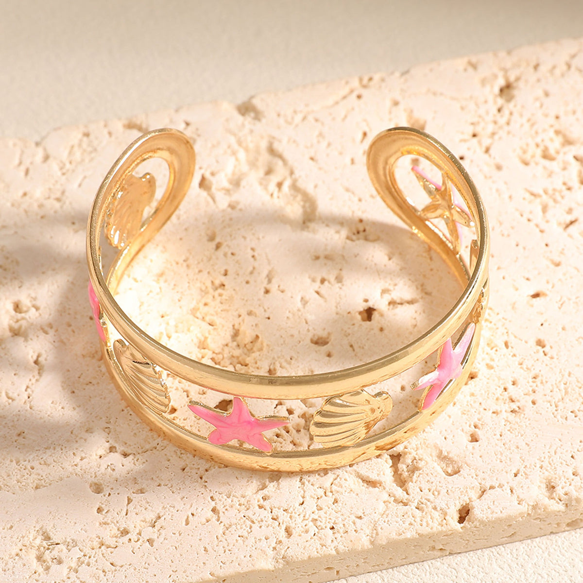 Ladies bracelet with intricate starfish design Hapa Style