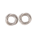 Women's Hanging Earrings with Elegant, Curved Ring Design Hapa Style