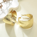 Women's Hanging Earrings in Elegant Wave Pattern Hapa Style