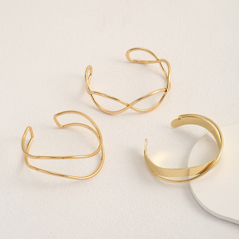 Women Open Bangle in Minimalist Design Hapa Style