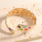 Ladies Open Bangle in Elegant Snake Design Hapa Style