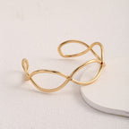 Women Open Bangle in Minimalist Design Hapa Style