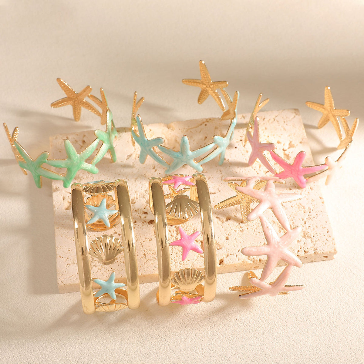 Ladies bracelet with intricate starfish design Hapa Style