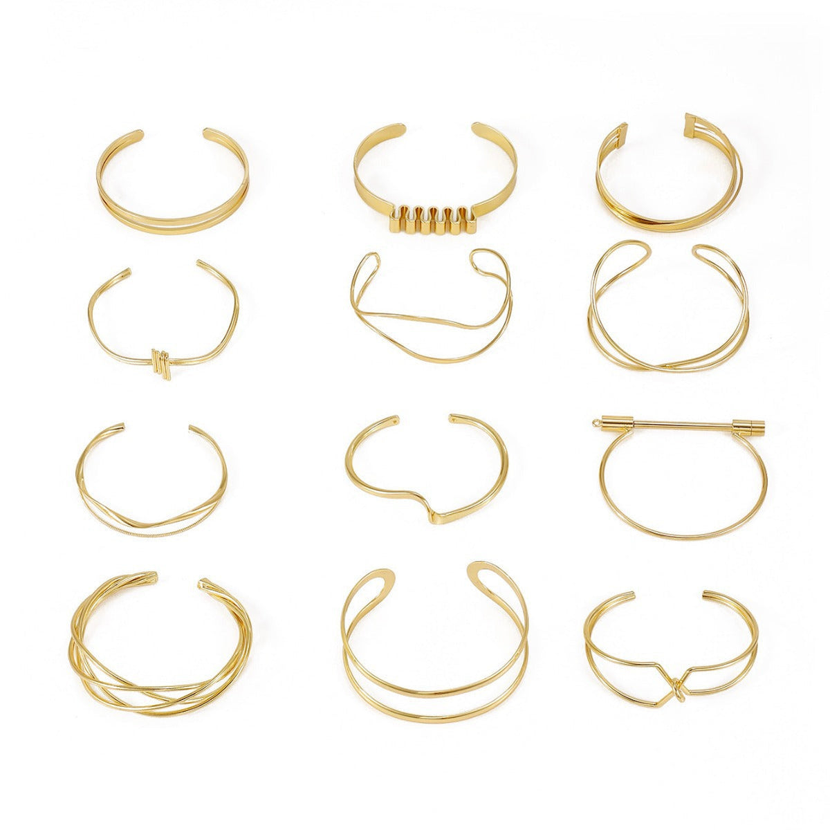 Ladies' bangle with elegant curved design Hapa Style