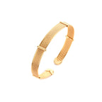 Ladies Open Bangle with Elegant Structure Design Hapa Style