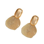 Ladies Hanging Earrings with Luxurious Leaf Design Hapa Style