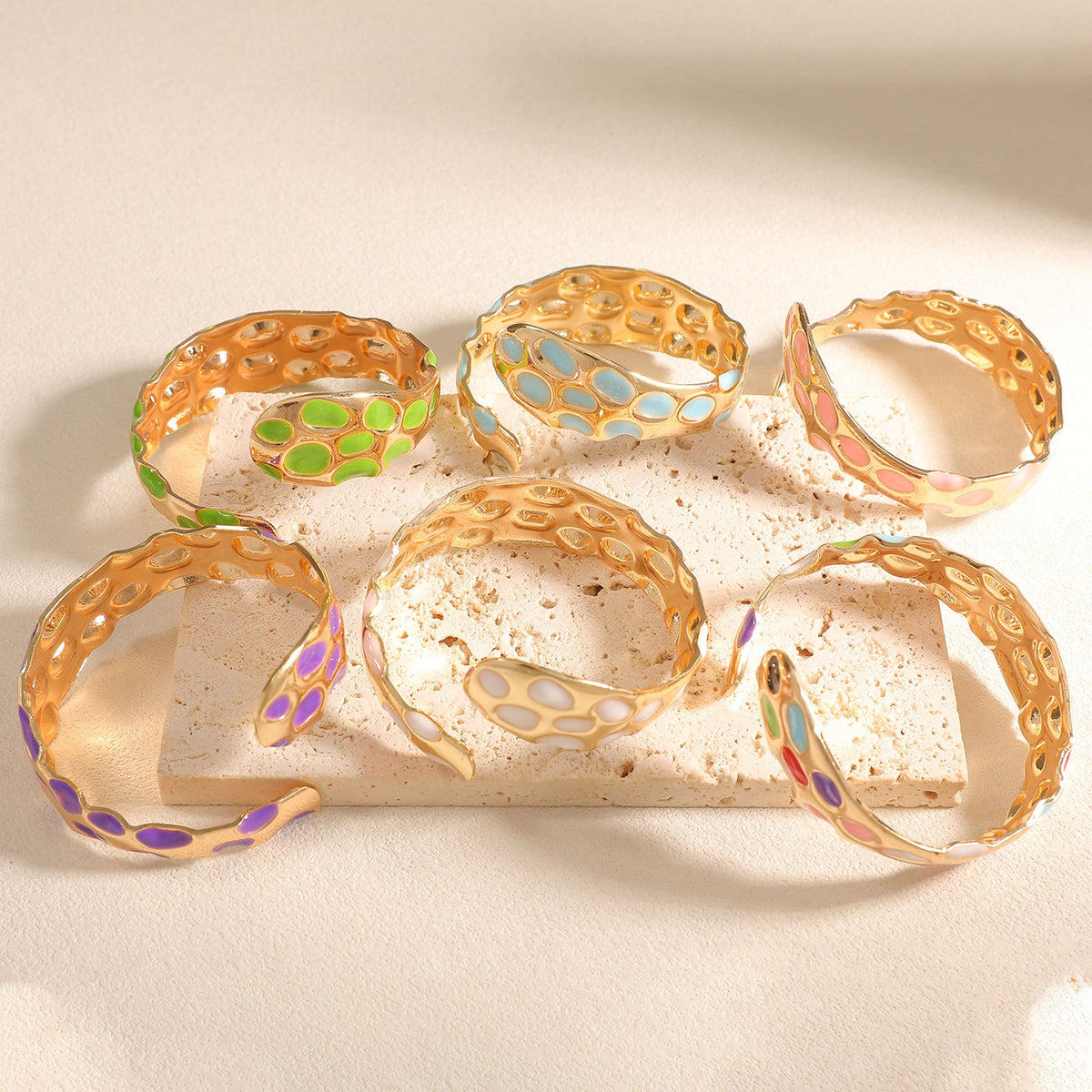 Ladies Open Bangle in Elegant Snake Design Hapa Style