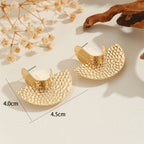Women's Hanging Earrings with Artistic, Textured Design Hapa Style