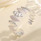 Women Open Bangle with Unique Textured Design Hapa Style
