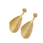 Ladies Elegant Earrings made of high-quality, textured metal Hapa Style
