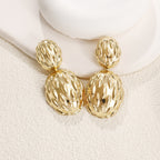 Women's earrings in artistic, structured design Hapa Style