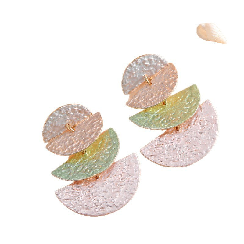 Women's Hanging Earrings in Elegant, Layered Design Hapa Style