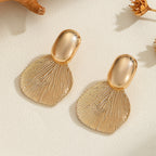 Ladies Hanging Earrings with Luxurious Leaf Design Hapa Style