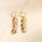 Women Hanging Earrings with Elegant Shell Design Hapa Style