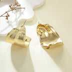 Women's Hanging Earrings in Elegant Wave Pattern Hapa Style