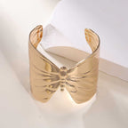 Women's Open Bangle with Elegant Wave Design Hapa Style