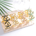 Ladies Open Cuff Bracelet with Expressive Star Motif Hapa Style