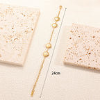 Ladies' bracelet with elegant heart design and fine link chain Hapa Style
