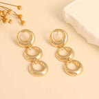 Women's Hanging Earrings with Modern, Geometric Elements Hapa Style