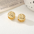 Women's Ear Clips with Elegant Pattern Hapa Style
