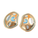 Ladies Hanging Earrings in a modern, organic design Hapa Style