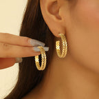 Women artistically designed hoops Hapa Style