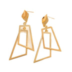 Women's Hanging Earrings in Modern Geometric Design Hapa Style
