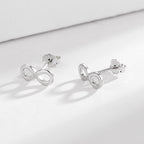 Ladies earrings in infinity design made of high-quality material Hapa Style