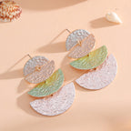 Women's Hanging Earrings in Elegant, Layered Design Hapa Style