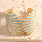 Women's bangle with elegant shell design Hapa Style