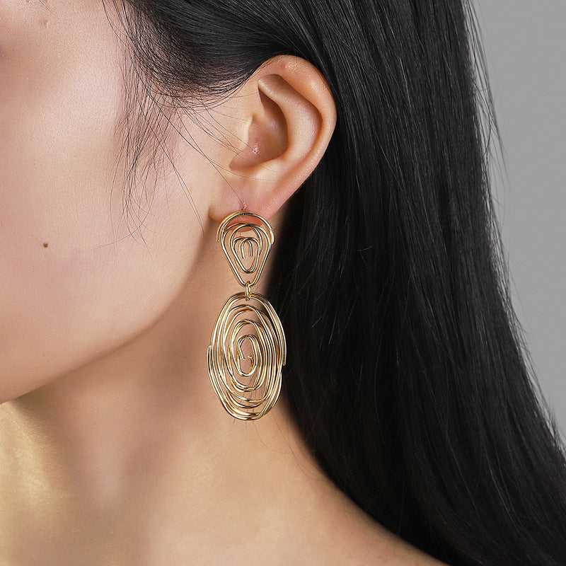 Women's Hanging Earrings in Artful Wire Design Hapa Style