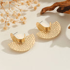 Women's Hanging Earrings with Artistic, Textured Design Hapa Style