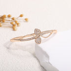 Ladies bracelet with elaborate infinity symbol and sparkling zirconia Hapa Style