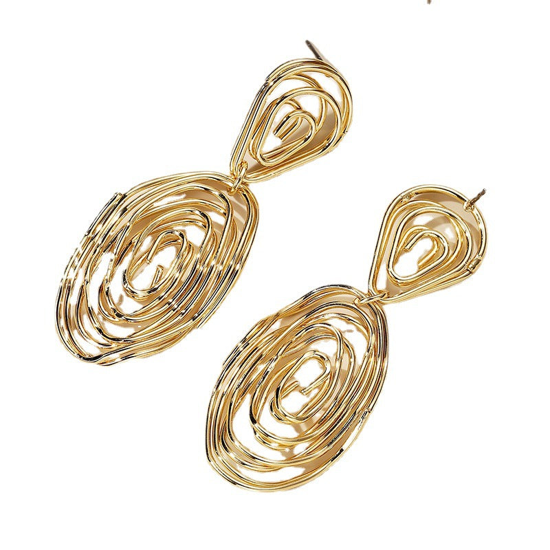Women's Hanging Earrings in Artful Wire Design Hapa Style