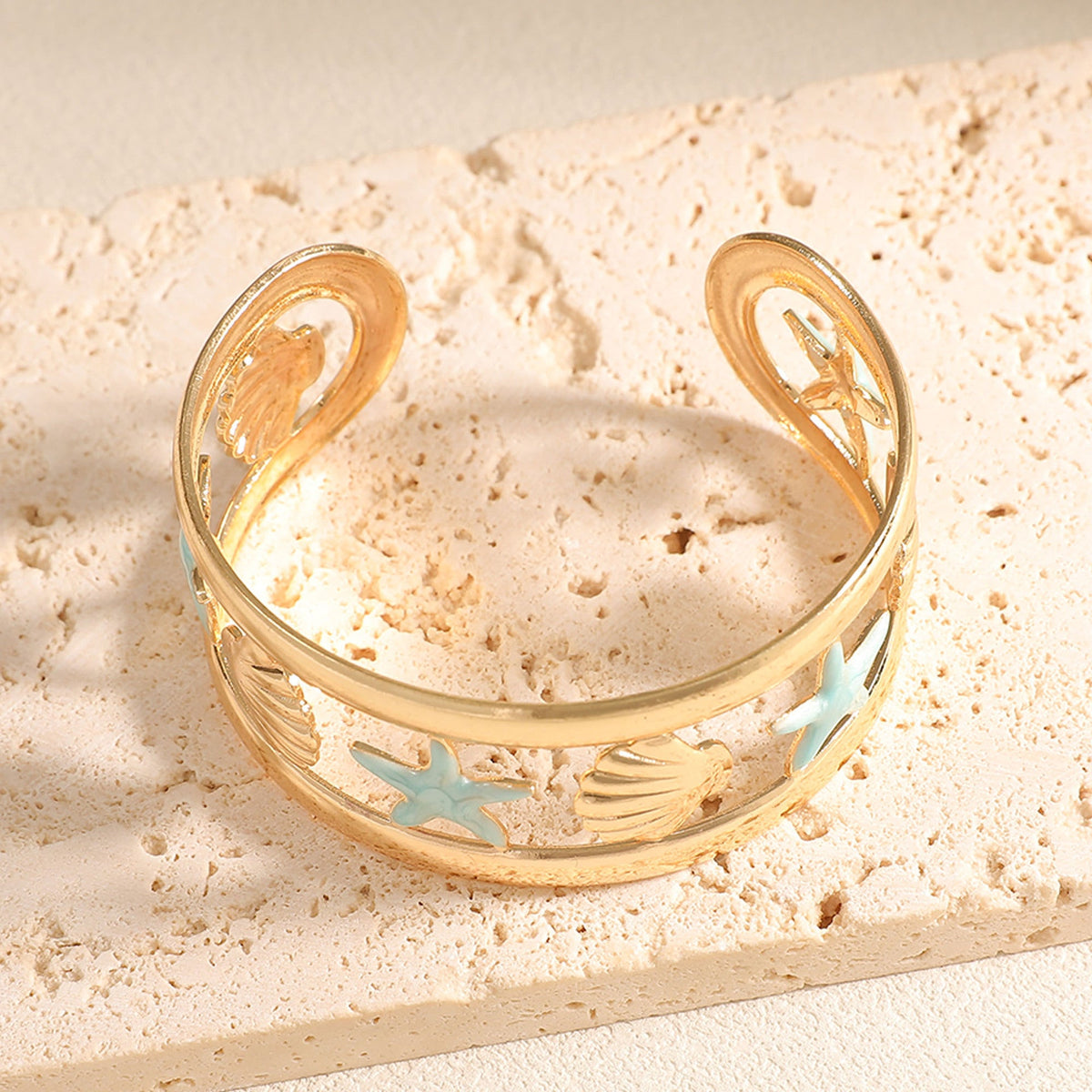 Ladies bracelet with intricate starfish design Hapa Style