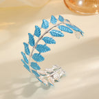 Ladies bracelet in elegant leaf design Hapa Style