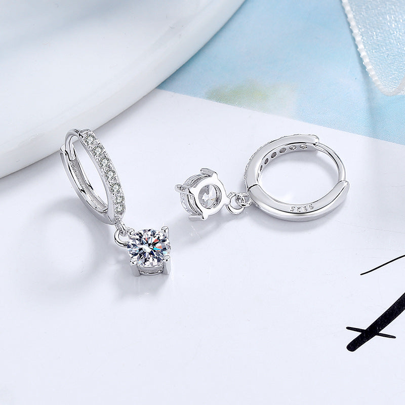 Ladies earrings with sparkling crystals and high-quality gold plating Hapa Style