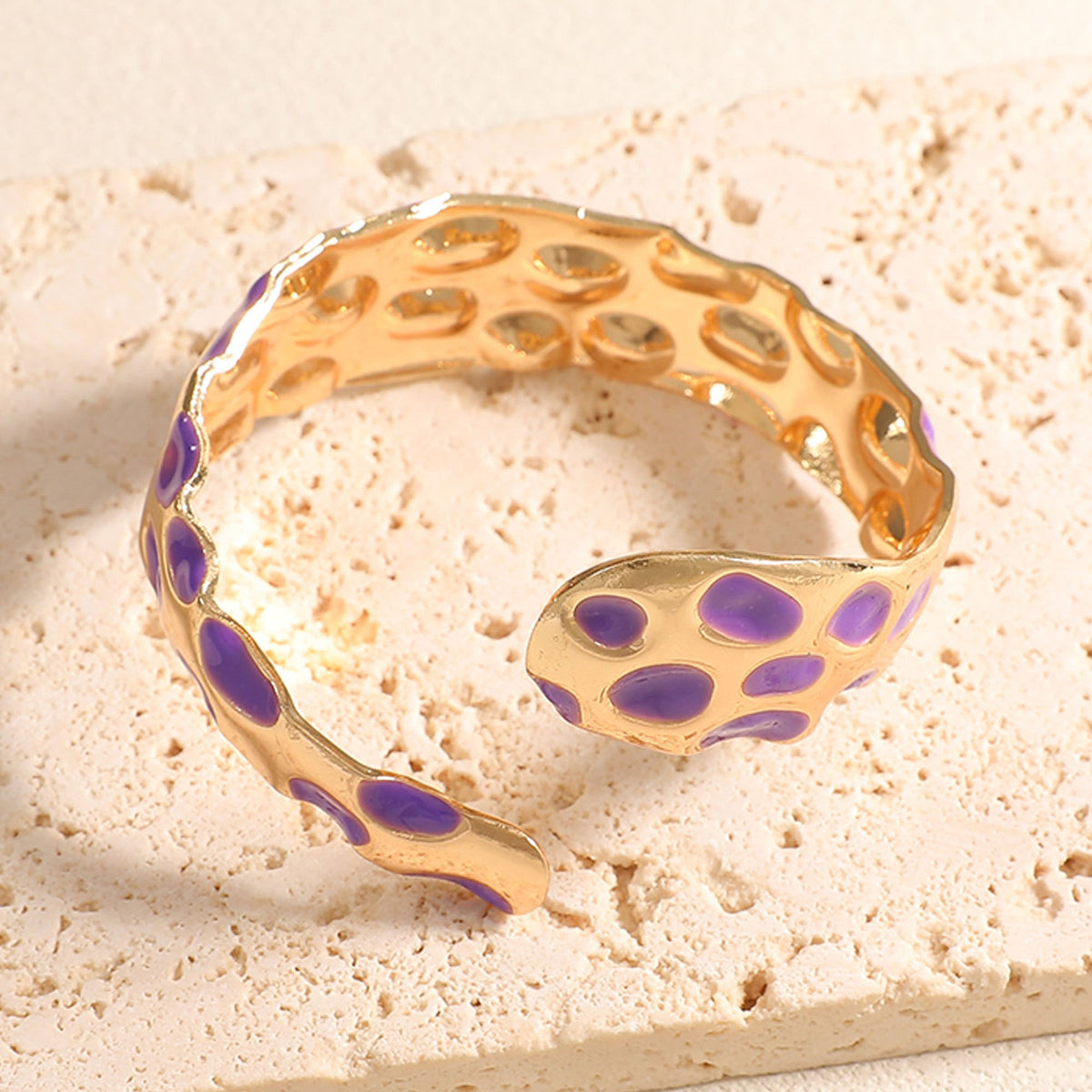 Ladies Open Bangle in Elegant Snake Design Hapa Style