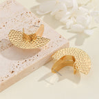 Women's Hanging Earrings with Artistic, Textured Design Hapa Style