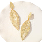 Women's Hanging Earrings in Elegant Leaf Design Hapa Style