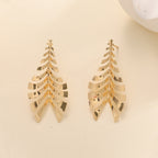 Women Hanging Earrings in Elegant Leaf Design Hapa Style